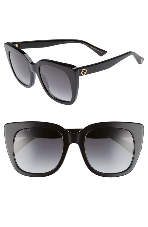 51mm cat eye sunglasses gucci|gucci rainbow cat eye sunglasses.